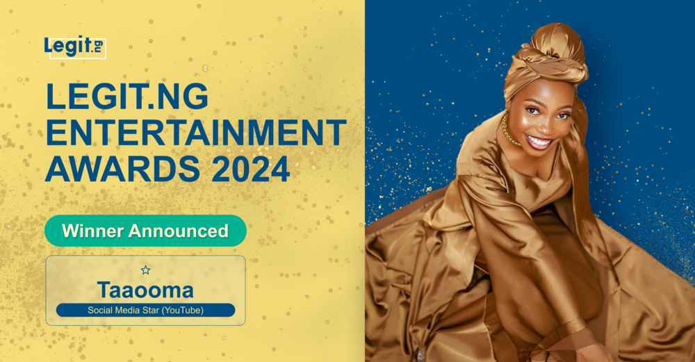 Taaooma, Legit.ng Entertainment Awards, Winners, Announcement