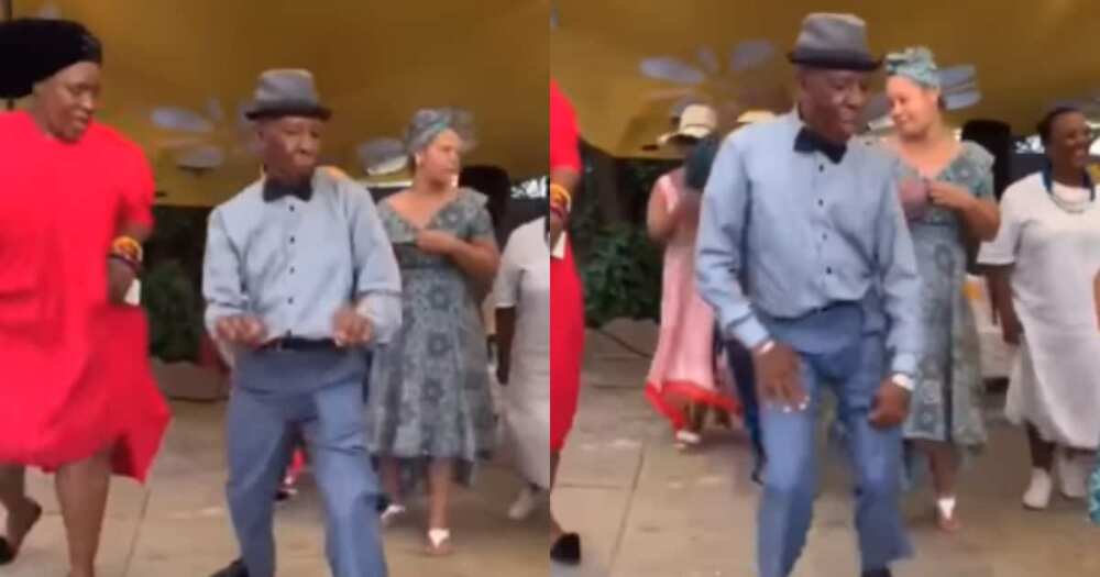 Old man wows with dance moves