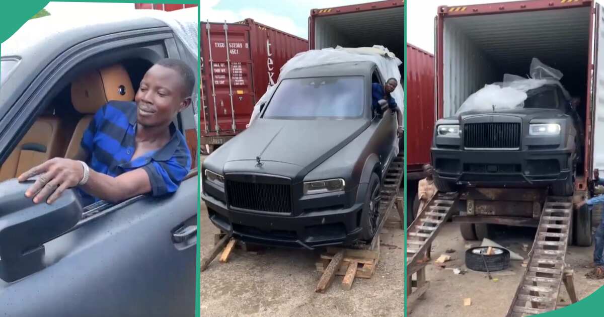 Video: See the moment an expensive Rolls Royce was offloaded from container