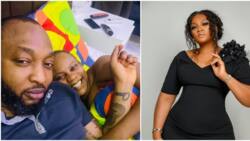 "But your hubby is wearing shirt": Reactions as actress Oma Nnadi recreates Omotola's steamy bedroom pic