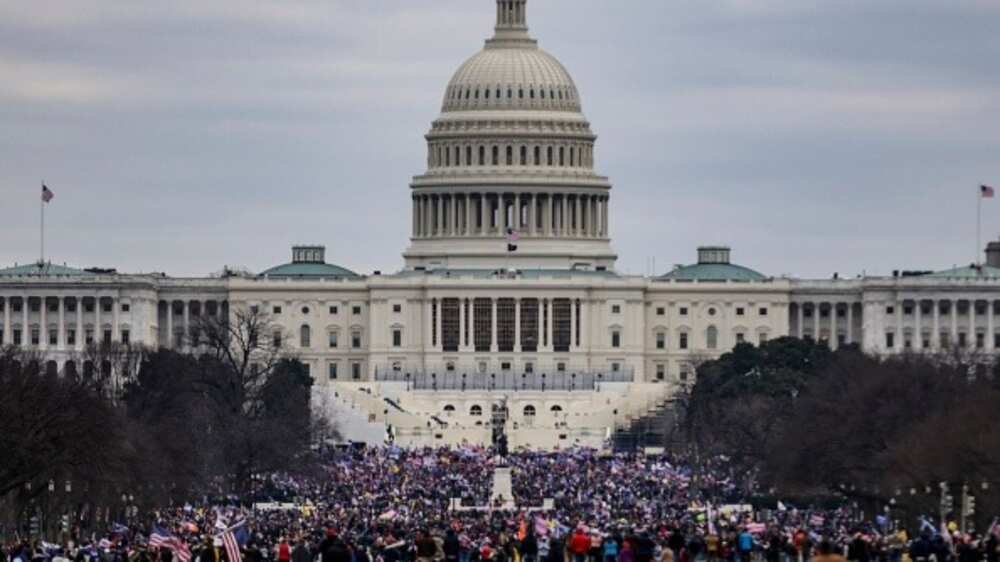 US election: US Capitol goes into lockdown as pro-Trump protesters storm buildings