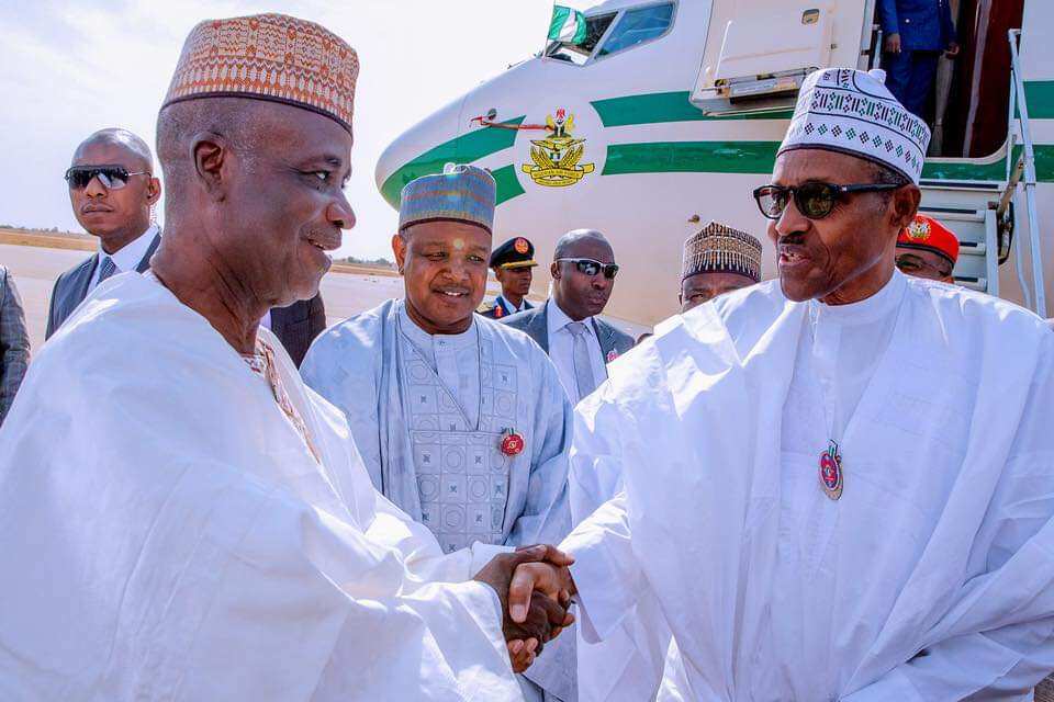 Buhari departs for Sokoto on condolence visit to late president Sahagari's family