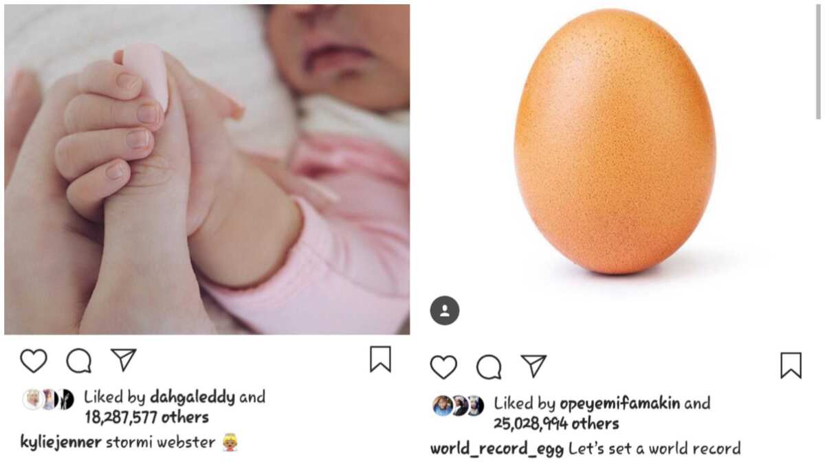 Image of an egg beats Kylie Jenner to become the most liked photo on Instagram