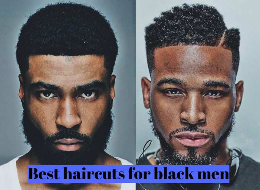 black men haircuts with parts