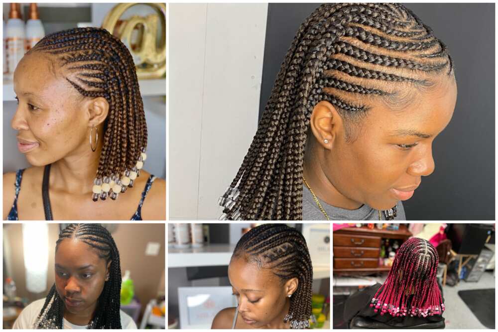 Fulani Braids With Clear Beads Added  Hair styles, Braids hairstyles  pictures, Hair ponytail styles