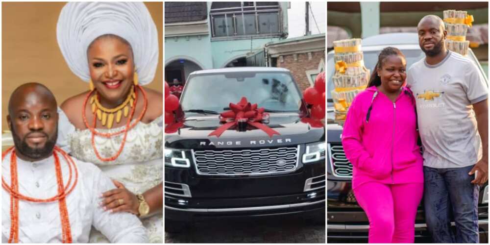 Warri based billionaire buys his wife a Range Rover for her birthday (photo)