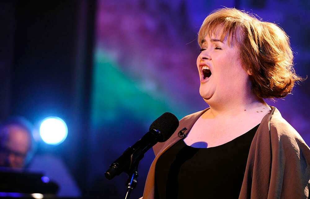 Susan Boyle reste la même qu'avant la célébrité. Susan Boyle reste la même qu'avant la célébrité.
