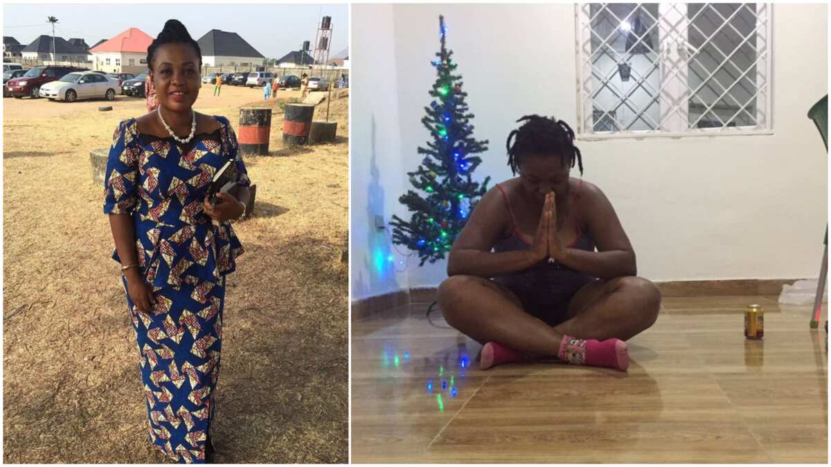 Nigerian woman who makes money from washing people's dirty laundry builds herself a house, says it took her 5 years to complete (see photo)