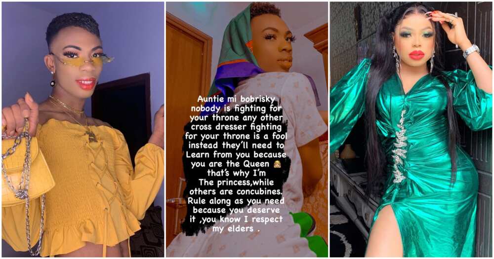 Nobody is fighting for your throne, James Brown assures Bobrisky