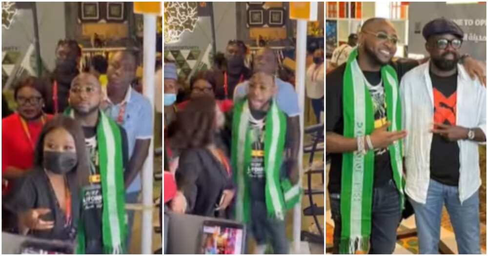Davido greets Kunle Afolayan Davido greets Kunle Afolayan