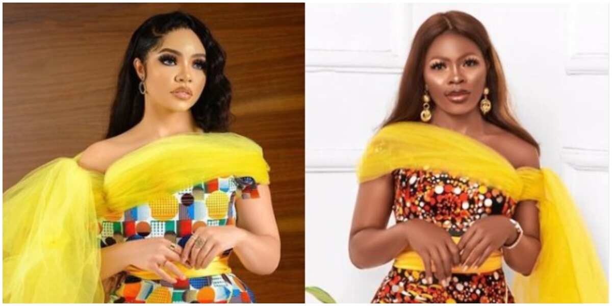 Celebrity style recreation: Beautiful lady recreates BBNaija Nengi's stylish ankara dress