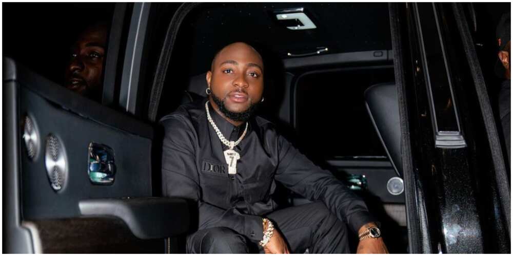 Davido poses in plush interiors of his Rolls Royce