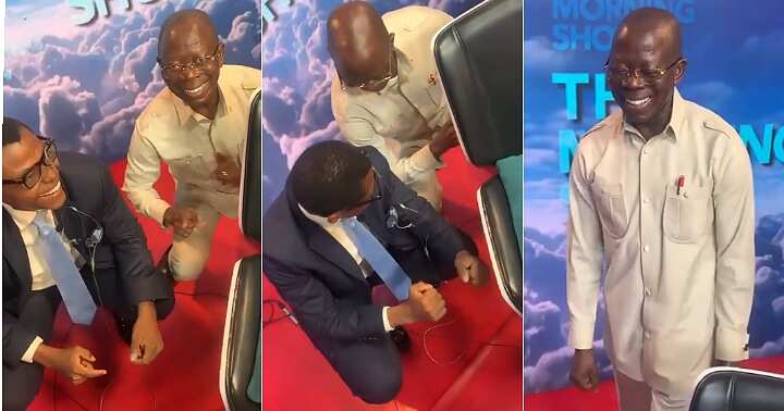 Adams Oshiomhole dances, whines, Rufai Oseni