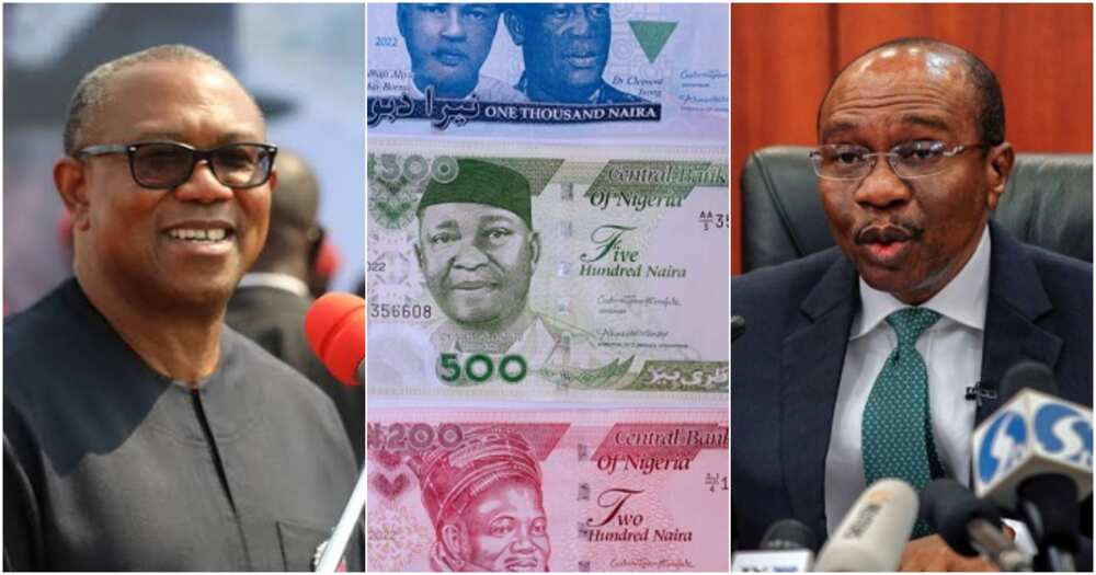 CBN, Peter Obi, Nigerians, Godwin Emefiele, naira notes scarcity