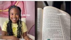 Little blind girl reads Bible accurately without looking at it, video goes viral on TikTok