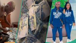 "U no see money ni?" Portable, wife go gaga as they flaunt foreign currency after show abroad