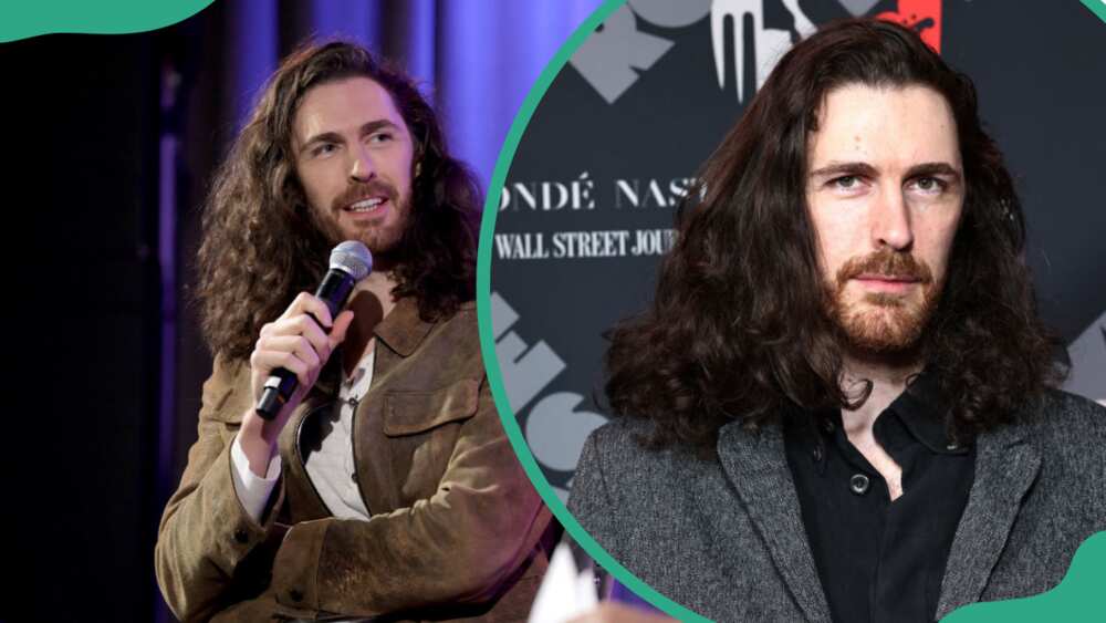 Hozier at GRAMMY Museum L.A. Live in Los Angeles, California (L). Hozier at the Eighth Annual LOVE ROCKS NYC Benefit Concert For God's Love We Deliver (R).