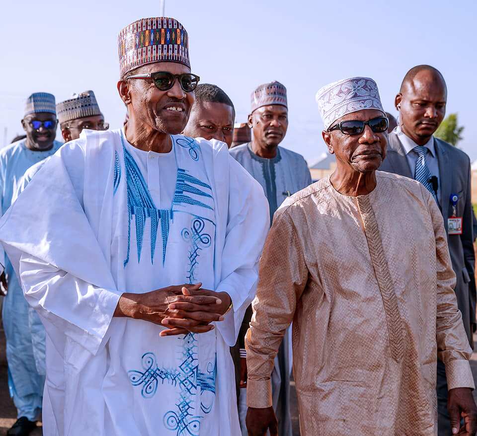 Just in: African president visit Buhari in Katsina, to celebrate Sallah with Nigerian leader (photos)
