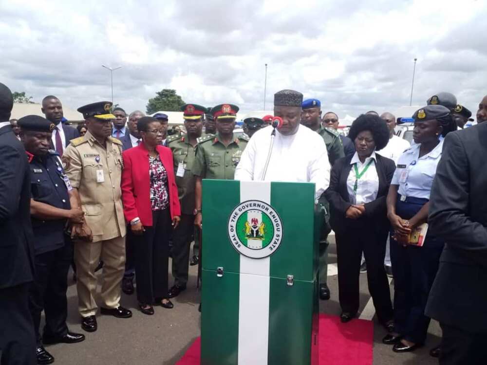 Governor Ugwuanyi donates 29 security vehicles to Army, Civil Defence, others
