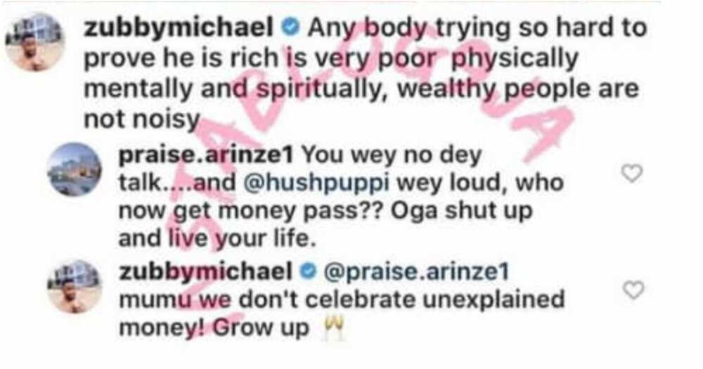 Actor Zubby Michael shades Hushpuppi Actor Zubby Michael shades Hushpuppi