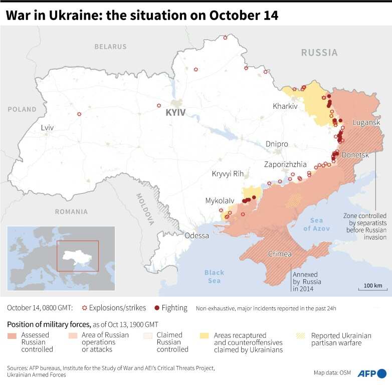 War in Ukraine: the situation on October 14