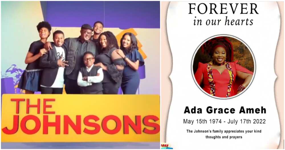 The Johnsons react to Ada Ameh's death.