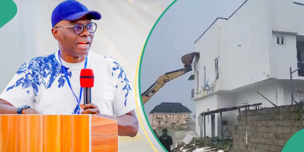 Lagos Govt Demolishes Illegal Structures/Houses Built on Canals