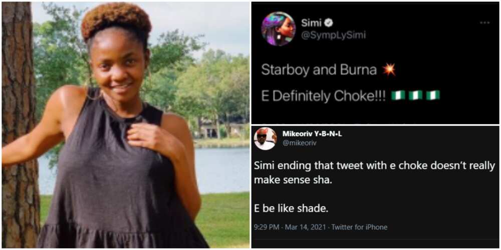 Simi reacts as man accuses her of shading Davido over Burna Boy and Wizkid's Grammy awards