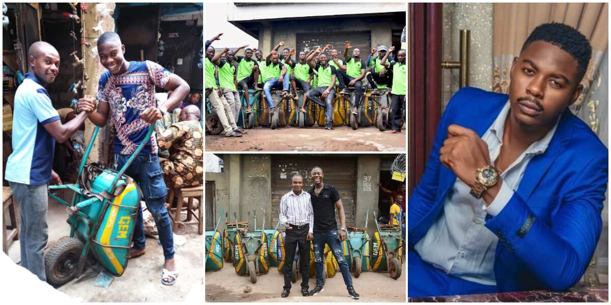 From houseboy to millionaire: Nigerian man narrates how he made it from wheelbarrow business