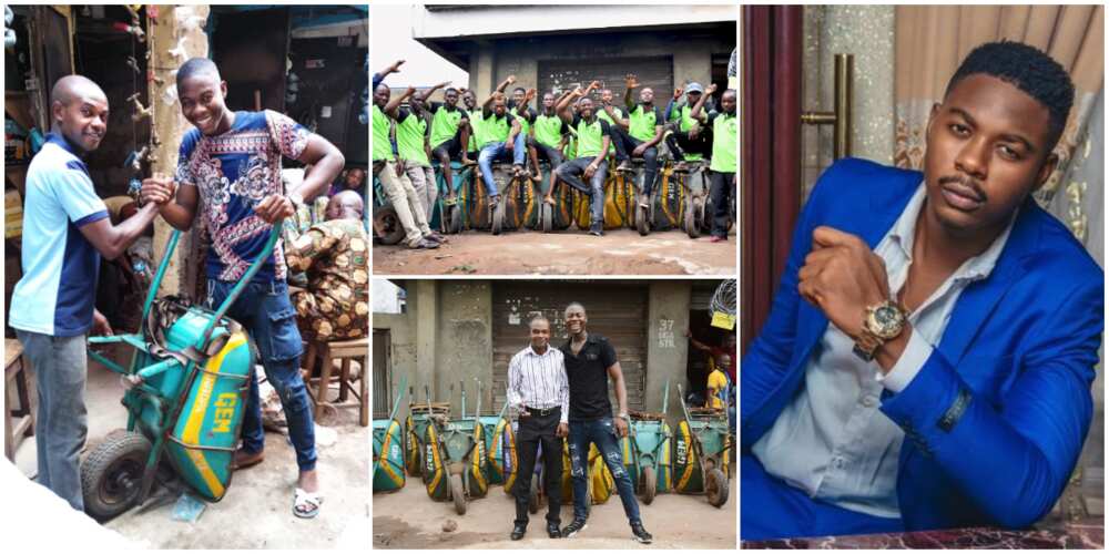 From Houseboy to Millionaire: Nigerian Man Narrates how he Made it from Wheelbarrow Business