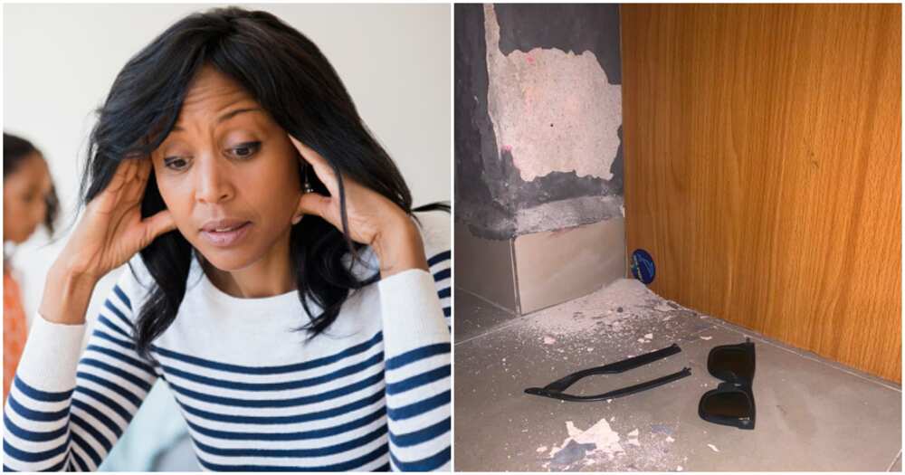 Nigerian woman cries out after seeing what daughter did to apartment wall while she was in bathroom