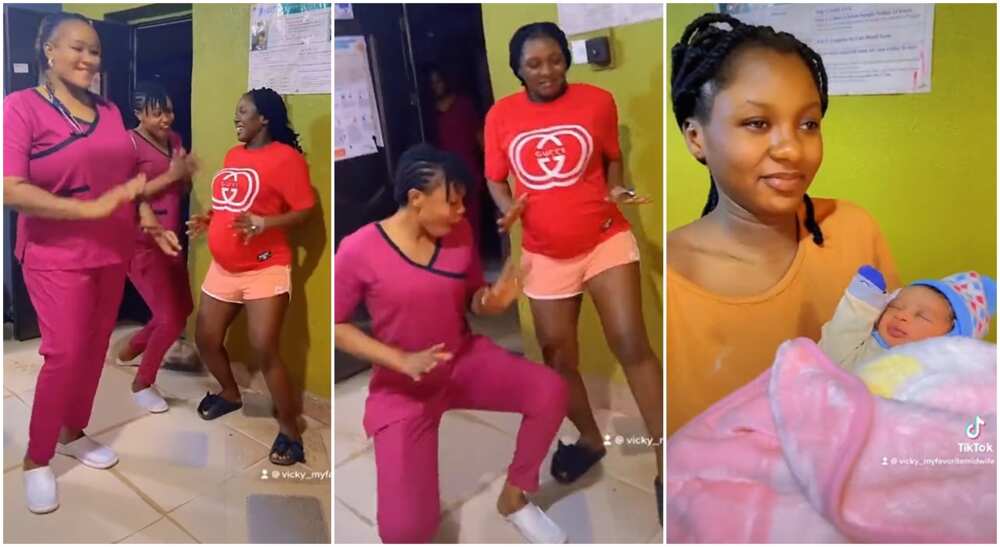 It Happened On March 18 Pregnant Woman Dances With Nurses Before Entering Labour Room Video 