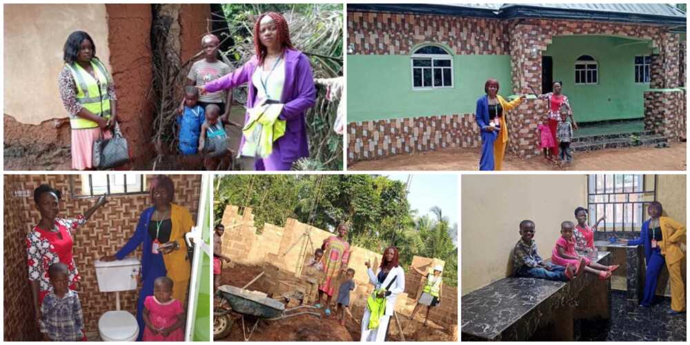 Kind lady wows poor old widow living in a mud house, gifts her a fully furnished 3-bedroom apartment