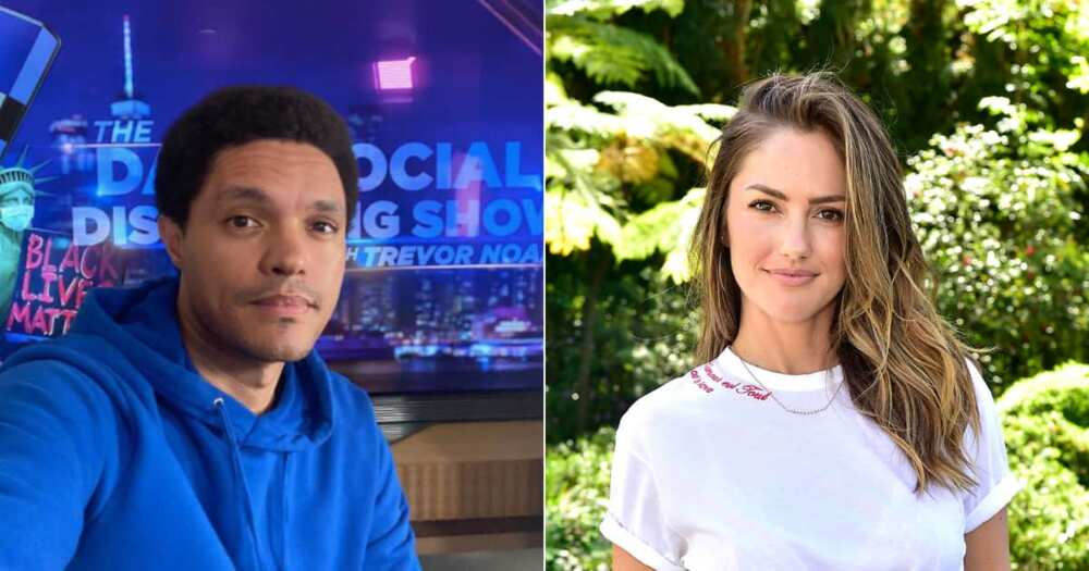 Trevor Noah spotted having lunch with his ex girlfriend Minka Kelly