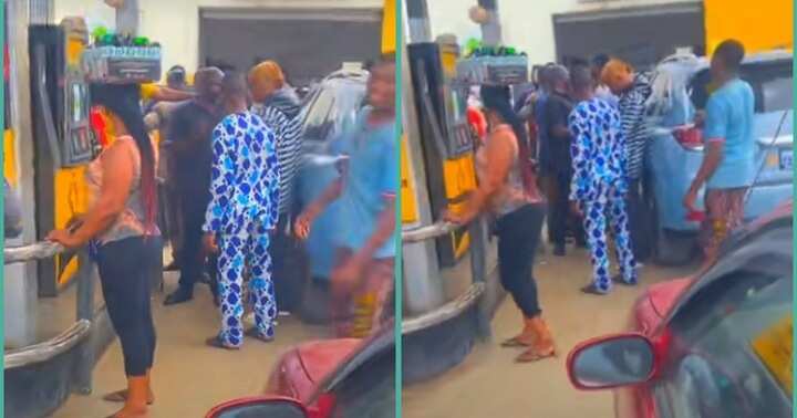 Man fights with fuel attendant at filling station