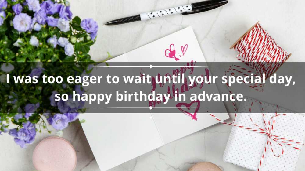 Advance birthday wishes for crush