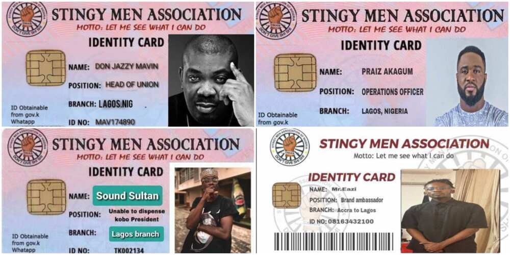 Stingy Men Association of Nigeria: Meet male celebs at the forefront