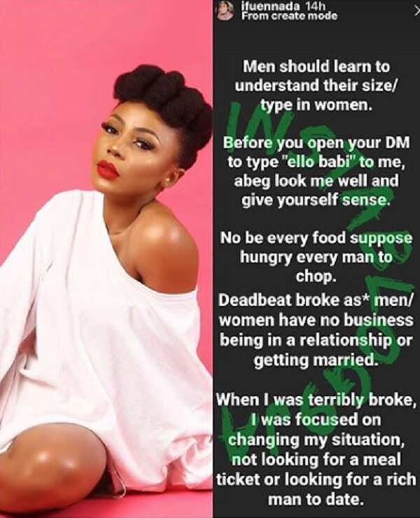 Broke men/women have no business being in a relationship or marriage - Ifu Ennada