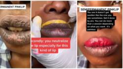 Beauty trends: Reactions to video of lady with dark lips getting pink treatment