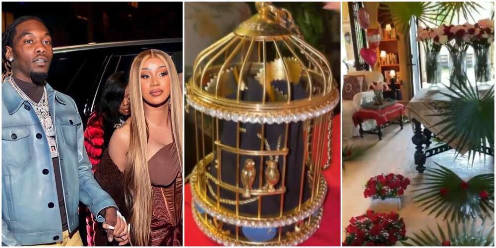 Cardi B's hubby Offset surprises rapper with N7.8m Chanel purse, lavish  decorations for Val 