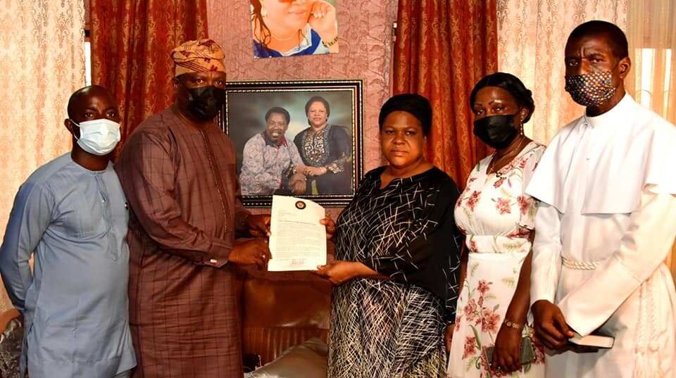 Emotional Photos as Lagos Govt Officials Visit Family of Prophet TB Joshua