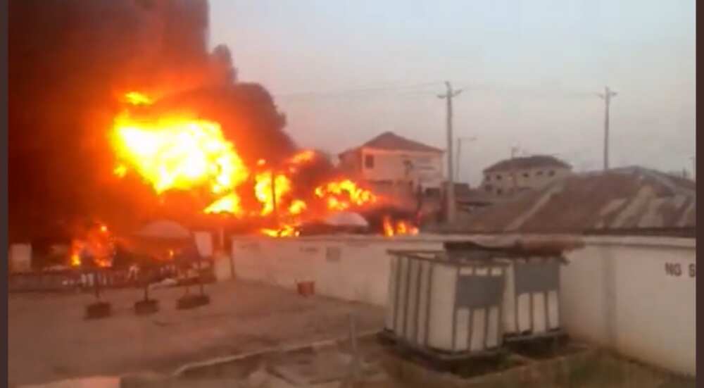 Fashewar Tanka a Ibadan. Fashewar Tanka a Ibadan.