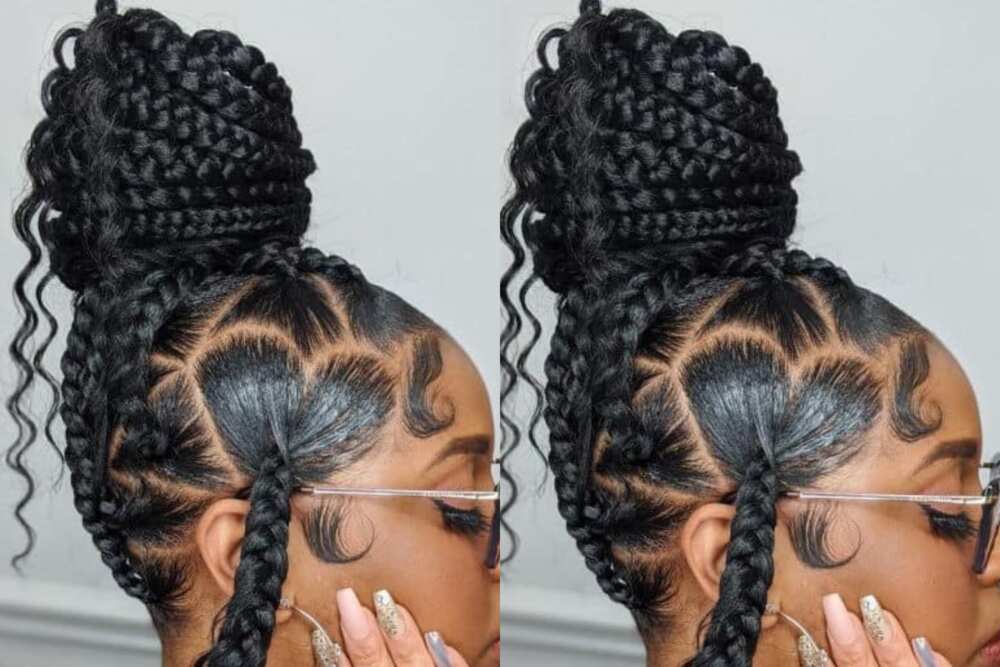 pictures of knotless braids hairstyles