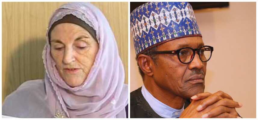 Image result for Buhari Mourns Late Aisha Lemu