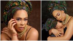 BBNaija star Tboss celebrates birthday, poses with daughter in breath-taking photos