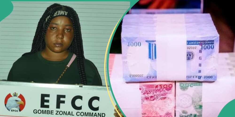 EFCC arrests woman who sprayed N1000 in Gombe