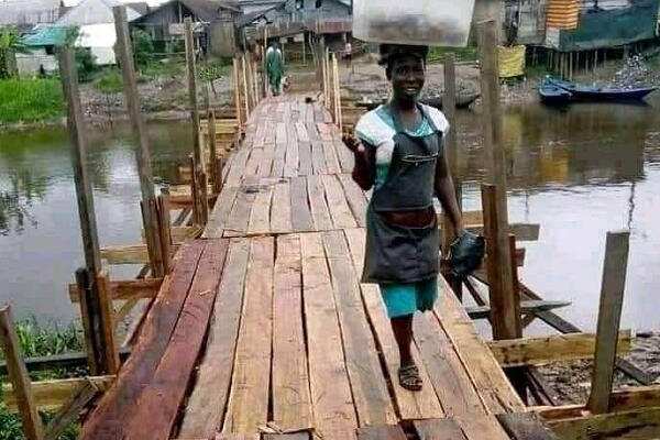 Trending social media of alleged N2.3 billion Bayelsa wooden bridge is fake - NDDC