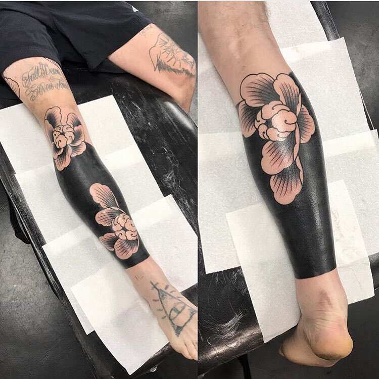 Ynez Ink Tattoos - Blackout floral sleeve started today by ynez | Facebook