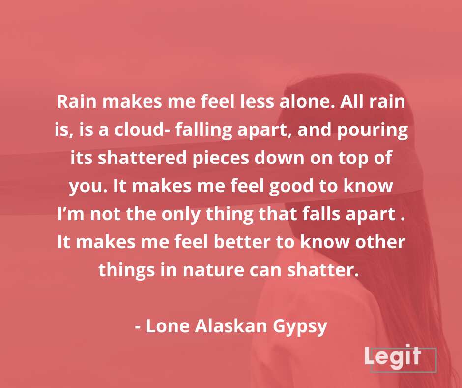 Loneliness Boy In Rain Quotes