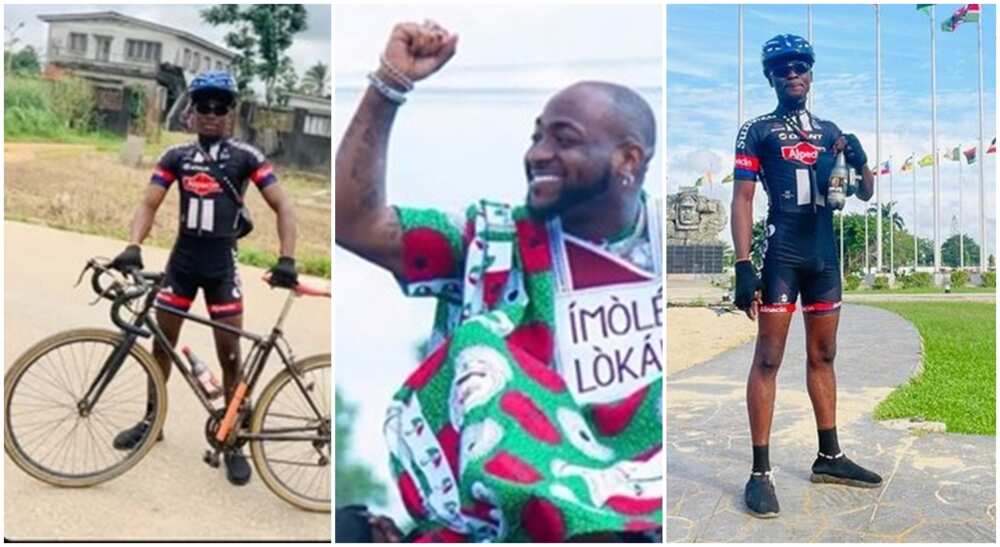 Photos of Roid, Nigerian cyclist and singer, Davido.